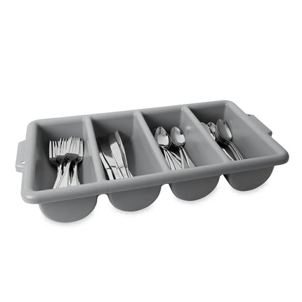 Hộp Đựng Dao Muỗng Nĩa 4 Ngăn Rubbermaid FG336200GRAY Nhựa Màu Xám