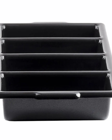 Hộp Đựng Dao Muỗng Nĩa 4 Ngăn Tablecraft 1524B Nhựa Màu Đen