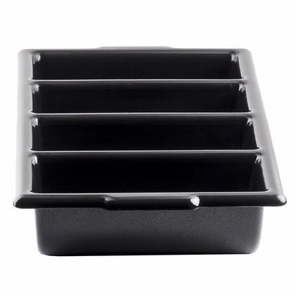Hộp Đựng Dao Muỗng Nĩa 4 Ngăn Tablecraft 1524B Nhựa Màu Đen