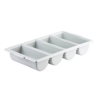 Hộp Đựng Dao Muỗng Nĩa 4 Ngăn Tablecraft 1524G Nhựa Màu Xám