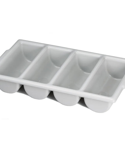 Hộp Đựng Dao Muỗng Nĩa 4 Ngăn Tablecraft 1524G Nhựa Màu Xám