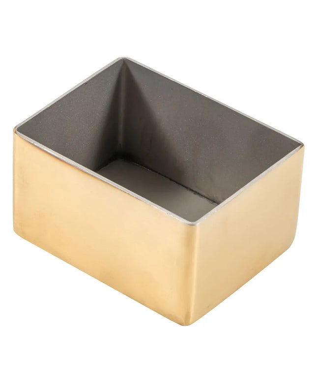 Hộp Đựng Đường Chữ Nhật American Metalcraft GSPH4 Thép Không Gỉ Màu Vàng