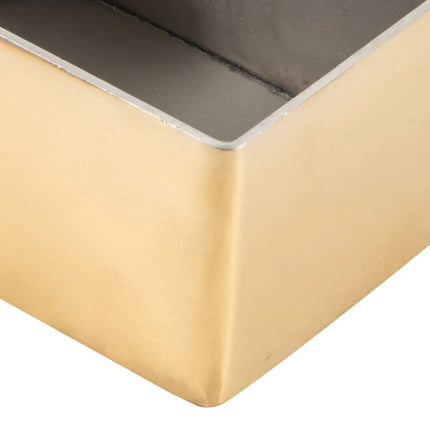 Hộp Đựng Đường Chữ Nhật American Metalcraft GSPH4 Thép Không Gỉ Màu Vàng