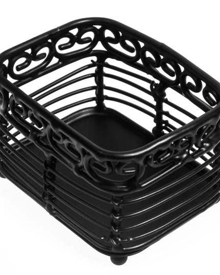 Hộp Đựng Đường Chữ Nhật Tablecraft BK256 Kim Loại Màu Đen