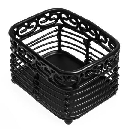 Hộp Đựng Đường Chữ Nhật Tablecraft BK256 Kim Loại Màu Đen