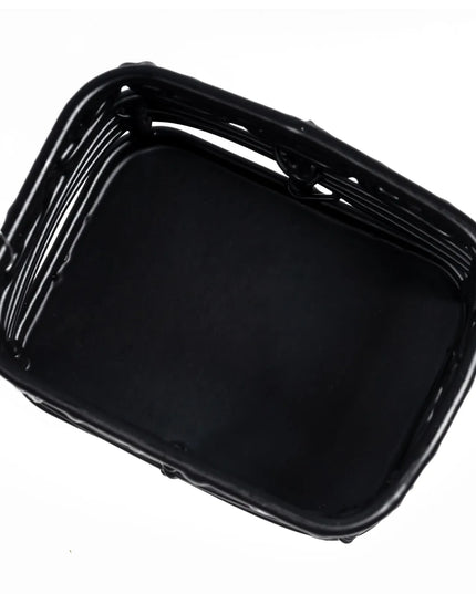 Hộp Đựng Đường Chữ Nhật Tablecraft BK256 Kim Loại Màu Đen