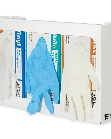 Hộp Đựng Găng Tay Gắn Tường San Jamar G0804 3 Hộp - Thép Trắng