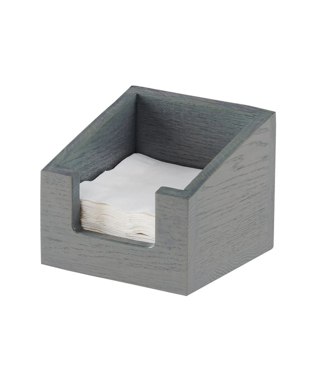 Hộp Đựng Khăn Ăn Để Bàn Cal-Mil 3309-83 12.7 cm x 12.7 cm, Gỗ Sồi Wash Xám