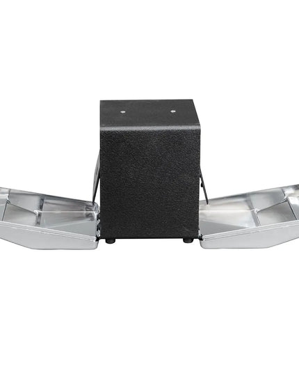 Hộp Đựng Khăn Ăn Để Bàn Vollrath 6509-06, 2 Mặt, Mặt Chrome, Đen