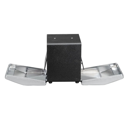 Hộp Đựng Khăn Ăn Để Bàn Vollrath 6509-06, 2 Mặt, Mặt Chrome, Đen