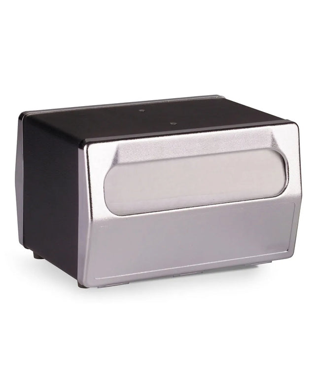 Hộp Đựng Khăn Ăn Để Bàn Vollrath 6515-06 Hai Mặt, Mặt Trước Mạ Chrome, Đen