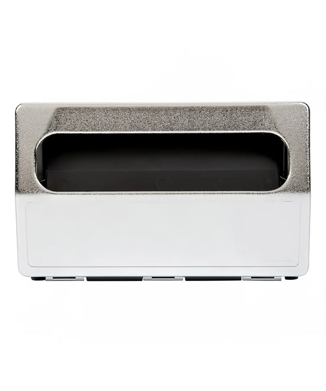 Hộp Đựng Khăn Ăn Để Bàn Vollrath 6515-06 Hai Mặt, Mặt Trước Mạ Chrome, Đen