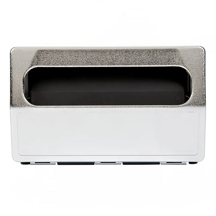 Hộp Đựng Khăn Ăn Để Bàn Vollrath 6515-06 Hai Mặt, Mặt Trước Mạ Chrome, Đen