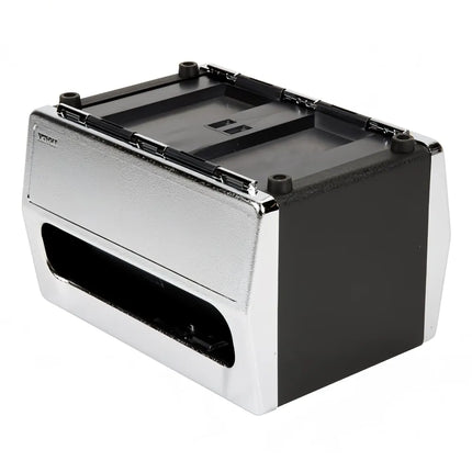 Hộp Đựng Khăn Ăn Để Bàn Vollrath 6515-06 Hai Mặt, Mặt Trước Mạ Chrome, Đen