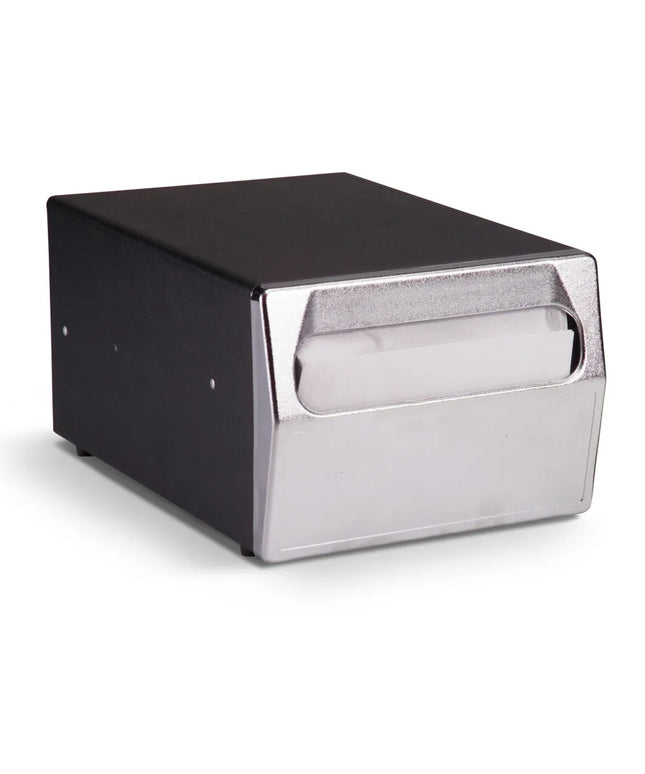 Hộp Đựng Khăn Ăn Để Quầy Vollrath 6512-06, Mặt Chrome, Đen
