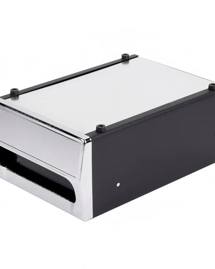 Hộp Đựng Khăn Ăn Để Quầy Vollrath 6513-06, Mặt Trước Mạ Chrome, Đen