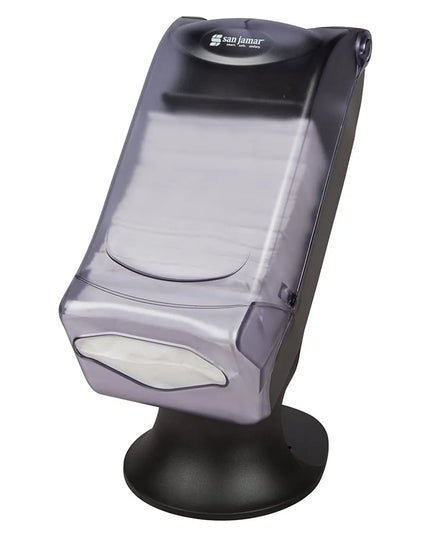 Hộp Đựng Khăn Ăn Fullfold Để Quầy San Jamar H5005SCL 450 Tờ, Đứng Độc Lập, Trong Suốt