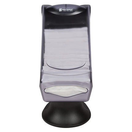 Hộp Đựng Khăn Ăn Fullfold Để Quầy San Jamar H5005SCL 450 Tờ, Đứng Độc Lập, Trong Suốt