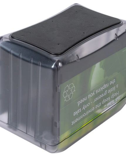 Hộp Đựng Khăn Ăn Mini/Gấp Đôi San Jamar H4004TBK 250 Tờ, Để Bàn, Có Khe Quảng Cáo, Black Pearl