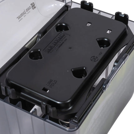Hộp Đựng Khăn Ăn Mini/Gấp Đôi San Jamar H4004TBK 250 Tờ, Để Bàn, Có Khe Quảng Cáo, Black Pearl