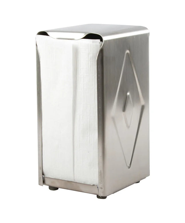 Hộp Đựng Khăn Ăn Tallfold Để Bàn San Jamar H900X 150 Tờ, Hai Mặt, Inox