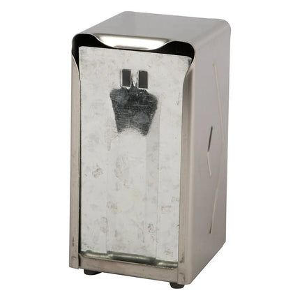 Hộp Đựng Khăn Ăn Tallfold Để Bàn San Jamar H900X 150 Tờ, Hai Mặt, Inox