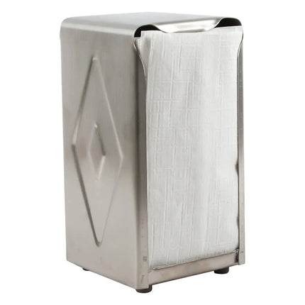 Hộp Đựng Khăn Ăn Tallfold Để Bàn San Jamar H900X 150 Tờ, Hai Mặt, Inox