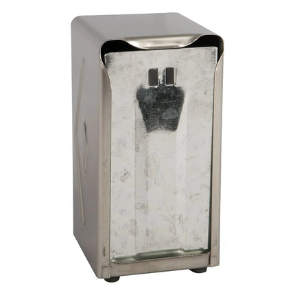 Hộp Đựng Khăn Ăn Tallfold Để Bàn San Jamar H900X 150 Tờ, Hai Mặt, Inox