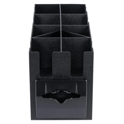 Hộp Đựng Khăn Ăn Vollrath CTNCLS-06 100 Tờ, Kèm Ngăn Ly, Nắp & Ống Hút, 22.9 x 38.6 cm, Nhựa, Đen
