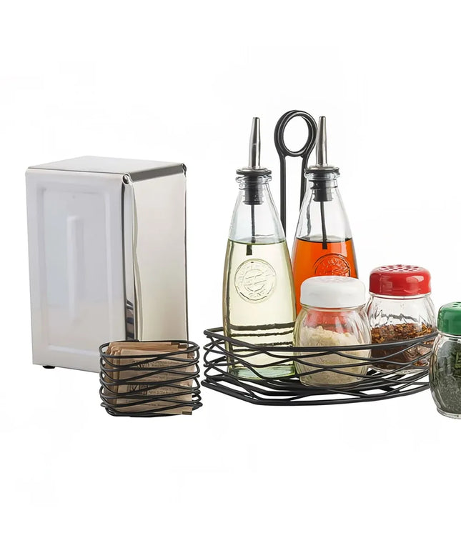 Hộp Đựng Khăn Giấy Tablecraft 221 Inox - Khăn 8.9 x 16.8 cm