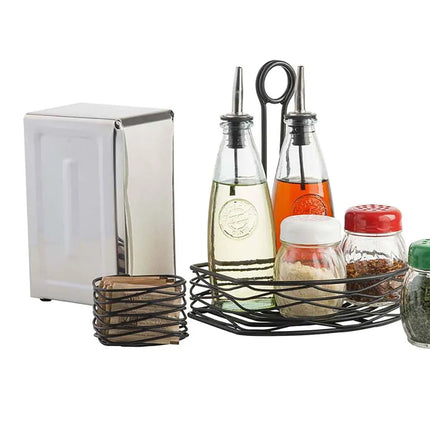 Hộp Đựng Khăn Giấy Tablecraft 221 Inox - Khăn 8.9 x 16.8 cm