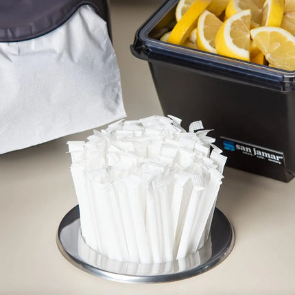 Hộp Đựng Ống Hút 1 Ngăn San Jamar L320C 13.7 cm x 15.2 cm - Inox