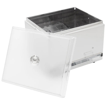 Hộp Đựng Ống Hút 2 Mặt Vollrath 3802-28 Sức Chứa 500 Ống, Màu Bạc