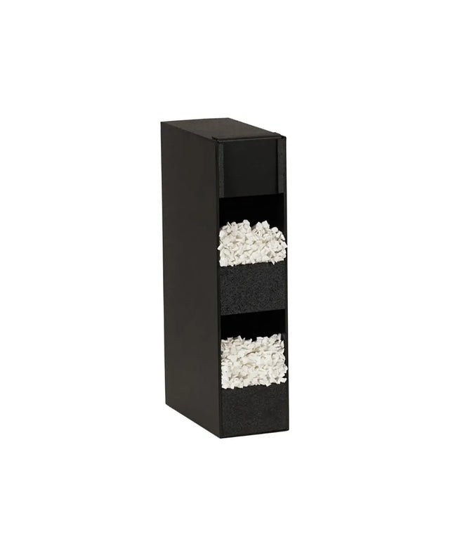 Hộp Đựng Ống Hút 2 Ngăn Cal-Mil 23422-13 15.2 cm x 29.2 cm x 59.7 cm - Nhựa ABS Màu Đen