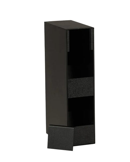 Hộp Đựng Ống Hút 2 Ngăn Cal-Mil 23422-13 15.2 cm x 29.2 cm x 59.7 cm - Nhựa ABS Màu Đen
