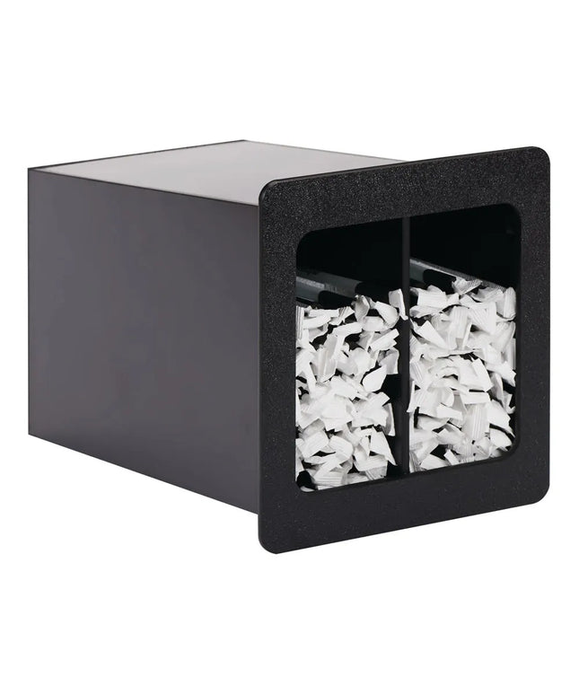 Hộp Đựng Ống Hút 2 Ngăn Dispense-Rite FMVS-2LBT 16.5 cm x 27.9 cm x 18.4 cm - Màu Đen