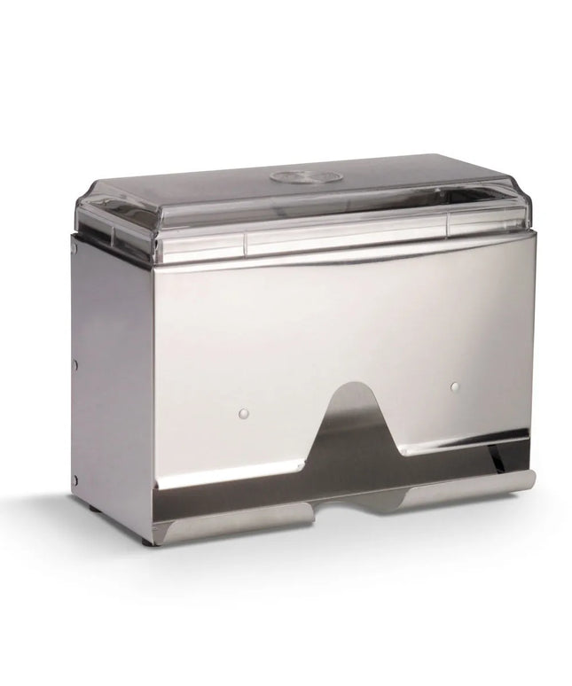 Hộp Đựng Ống Hút Một Ngăn Vollrath 3815-28 - Sức Chứa 200 Ống, Màu Bạc