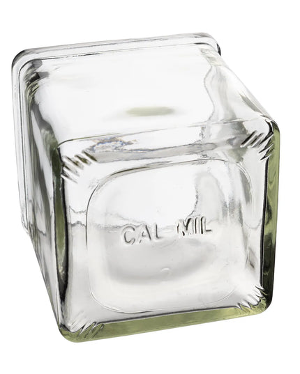 Hũ Gia Vị 1 Ngăn Vuông Cal-Mil C4X4GLCN - Trong Suốt