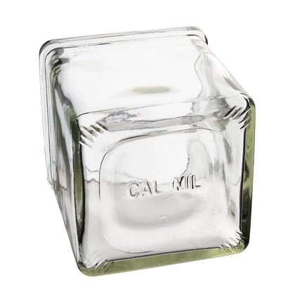Hũ Gia Vị 1 Ngăn Vuông Cal-Mil C4X4GLCN - Trong Suốt