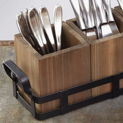 Hũ Gia Vị Vuông 1 Ngăn American Metalcraft WCV4 - Vintage