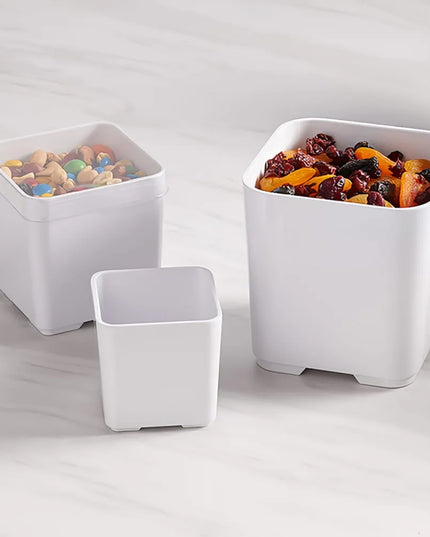 Hũ Gia Vị Vuông American Metalcraft MSJ4 710 ml - Trắng