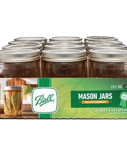 Hũ Mason Thủy Tinh Ball 60000ZFP 240 ml Nắp SureTight™ - Miệng Thường