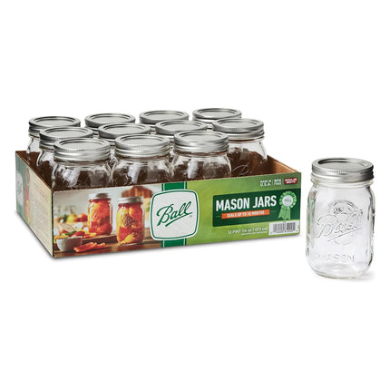 Hũ Mason Thủy Tinh Ball 61000 480 ml Nắp SureTight™ - Miệng Thường