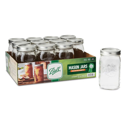 Hũ Mason Thủy Tinh Ball 67000 960 ml Nắp SureTight™ - Miệng Rộng