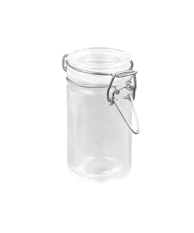 Hũ Mini Apothecary Thủy Tinh American Metalcraft HMMJ2 74 ml Nắp Bản Lề