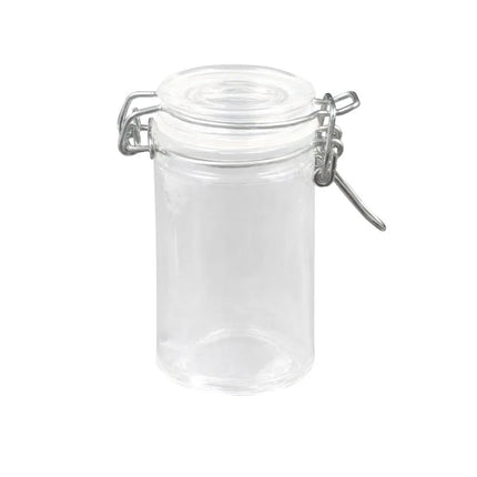Hũ Mini Apothecary Thủy Tinh American Metalcraft HMMJ2 74 ml Nắp Bản Lề