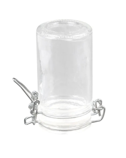 Hũ Mini Apothecary Thủy Tinh American Metalcraft HMMJ2 74 ml Nắp Bản Lề