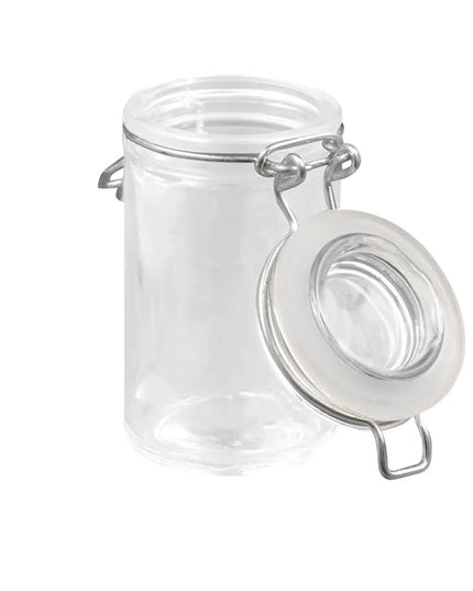 Hũ Mini Apothecary Thủy Tinh American Metalcraft HMMJ2 74 ml Nắp Bản Lề