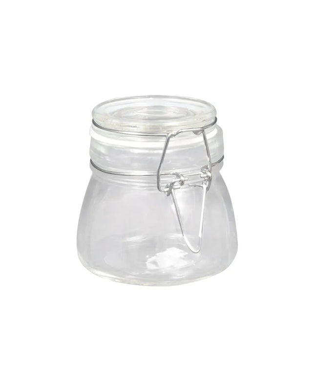 Hũ Mini Apothecary Thủy Tinh American Metalcraft HMMJ5 148 ml Nắp Bản Lề