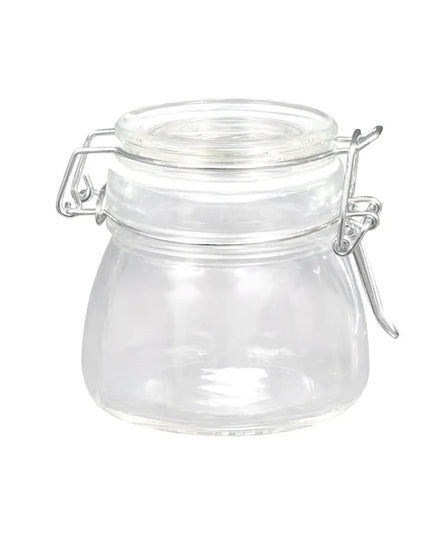 Hũ Mini Apothecary Thủy Tinh American Metalcraft HMMJ5 148 ml Nắp Bản Lề